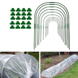Maxbell Planter Support Stakes Greenhouse Clamp Greenhouse Film Clamps Grow Tunnel 10pcs