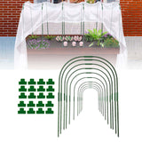 Maxbell Planter Support Stakes Greenhouse Clamp Greenhouse Film Clamps Grow Tunnel 10pcs