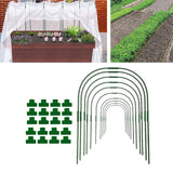 Maxbell Planter Support Stakes Greenhouse Clamp Greenhouse Film Clamps Grow Tunnel 10pcs