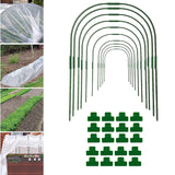Maxbell Planter Support Stakes Greenhouse Clamp Greenhouse Film Clamps Grow Tunnel 10pcs