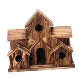 Maxbell Wooden Birdhouses Hummingbird Nest Hanging for Courtyard Backyard Decor
