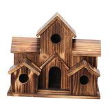 Maxbell Wooden Birdhouses Hummingbird Nest Hanging for Courtyard Backyard Decor