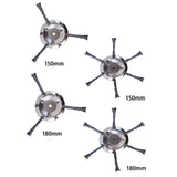 Maxbell Stainless Steel String Trimmer Head Weed Eater Head for Trimmer Accessories 6in 3 Cutter