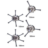 Maxbell Stainless Steel String Trimmer Head Weed Eater Head for Trimmer Accessories 6in 3 Cutter