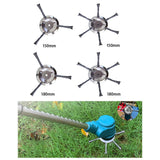 Maxbell Stainless Steel String Trimmer Head Weed Eater Head for Trimmer Accessories 6in 3 Cutter