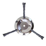 Maxbell Stainless Steel String Trimmer Head Weed Eater Head for Trimmer Accessories 6in 3 Cutter