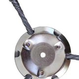 Maxbell Stainless Steel String Trimmer Head Weed Eater Head for Trimmer Accessories 6in 3 Cutter