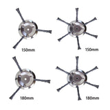 Maxbell Stainless Steel String Trimmer Head Weed Eater Head for Trimmer Accessories 6in 3 Cutter