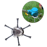 Maxbell Stainless Steel String Trimmer Head Weed Eater Head for Trimmer Accessories 6in 6 Cutter