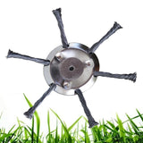 Maxbell Stainless Steel String Trimmer Head Weed Eater Head for Trimmer Accessories 6in 6 Cutter