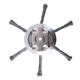 Maxbell Stainless Steel String Trimmer Head Weed Eater Head for Trimmer Accessories 6in 6 Cutter