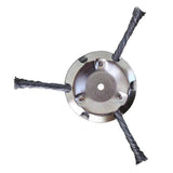 Maxbell Stainless Steel String Trimmer Head Weed Eater Head for Trimmer Accessories 7in 3 Cutter