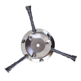 Maxbell Stainless Steel String Trimmer Head Weed Eater Head for Trimmer Accessories 7in 3 Cutter