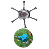 Maxbell Stainless Steel String Trimmer Head Weed Eater Head for Trimmer Accessories 7in 6 Cutter