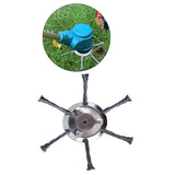 Maxbell Stainless Steel String Trimmer Head Weed Eater Head for Trimmer Accessories 7in 6 Cutter