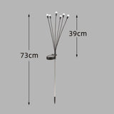 Maxbell 2 Pieces Solar Powered Lights Solar Charging for Backyard Sidewalks