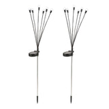 Maxbell 2 Pieces Solar Powered Lights Solar Charging for Backyard Sidewalks