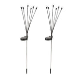 Maxbell 2 Pieces Solar Powered Lights Solar Charging for Backyard Sidewalks
