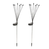 Maxbell 2 Pieces Solar Powered Lights Solar Charging for Backyard Sidewalks