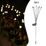 Maxbell 2 Pieces Solar Powered Lights Solar Charging for Backyard Sidewalks