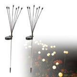 Maxbell 2 Pieces Solar Powered Lights Solar Charging for Backyard Sidewalks