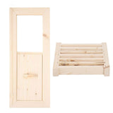 Maxbell Sauna Room Air Vent Shutter Window Panel Grille for Steam Room Shower Bath