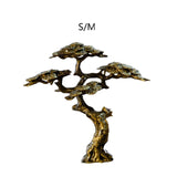 Maxbell Antique Tree Statue Miniature Figurine Sculpture for Bonsai Decoration M