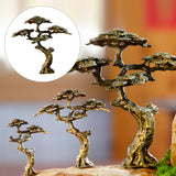Maxbell Antique Tree Statue Miniature Figurine Sculpture for Bonsai Decoration S