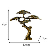 Maxbell Antique Tree Statue Miniature Figurine Sculpture for Bonsai Decoration S