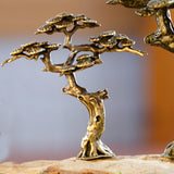 Maxbell Antique Tree Statue Miniature Figurine Sculpture for Bonsai Decoration S