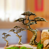 Maxbell Mini Welcoming Pine Miniature Figurine Display Ornaments for Desk Gifts