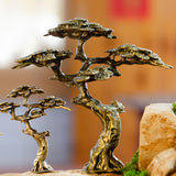 Maxbell Mini Welcoming Pine Miniature Figurine Display Ornaments for Desk Gifts