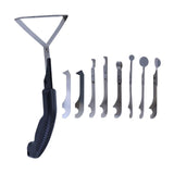Maxbell 10Pcs Caulking Tool Kit Tile Gap Cleaning Repair Tool Scraper