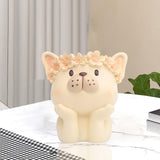 Maxbell Table Vase Flower Arrangement W/ Drainage Hole Pen Holder Bonsai for Home Dog