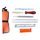 Maxbell 10 Pieces Professional Chainsaw File Kit with Tool Pouch Repair Tool