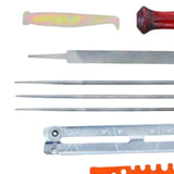 Maxbell 10 Pieces Professional Chainsaw File Kit with Tool Pouch Repair Tool