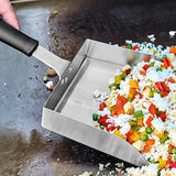Maxbell Practical Stainless Steel Food Shovel Detachable Wood Handle Food Shovel