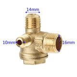 Maxbell External Thread Compressor Check Valve 1/2"x3/8"x1/8" Compressor Part