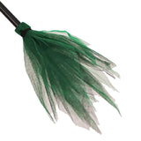 Maxbell Halloween Witch Broom witch Flying Felt for Party Halloween Decor Green