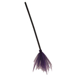 Maxbell Halloween Witch Broom witch Flying Felt for Party Halloween Decor Purple