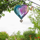 Maxbell Wind Chimes Swivel Memorial Stainless Steel Unique for Souvenir Gift Outside 25cmx36cm