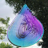 Maxbell Wind Chimes Stainless Steel Memorial Unique for garden Birthday Colorful 30cmx20cm