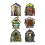 Maxbell 6 Pieces Fairy Tale Door Decoration Gifts DIY Accs for Fairy Garden Outdoor