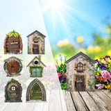 Maxbell 6 Pieces Fairy Tale Door Decoration Gifts DIY Accs for Fairy Garden Outdoor