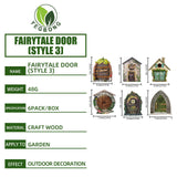 Maxbell 6 Pieces Fairy Tale Door Decoration Gifts DIY Accs for Fairy Garden Outdoor
