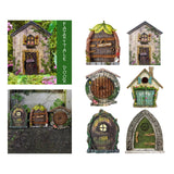 Maxbell 6 Pieces Fairy Tale Door Decoration Gifts DIY Accs for Fairy Garden Outdoor