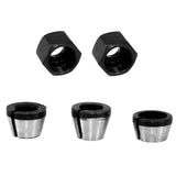 Maxbell 3Pcs Collet Chuck Adapter  with Nut 1/4" for Engraving Machine
