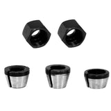 Maxbell 3Pcs Collet Chuck Adapter  with Nut 1/4" for Engraving Machine