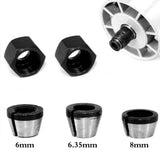 Maxbell 3Pcs Collet Chuck Adapter  with Nut 1/4" for Engraving Machine