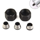 Maxbell 3Pcs Collet Chuck Adapter  with Nut 1/4" for Engraving Machine